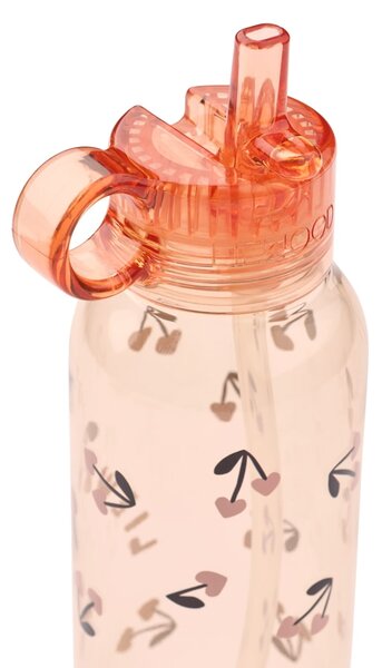 Detská fľaša na vodu Yang Tritan Cherry heart / Rosey 500 ml