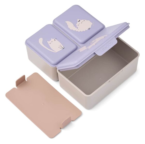 Svačinový box Driss Cat / Warm lilac 1,2 l