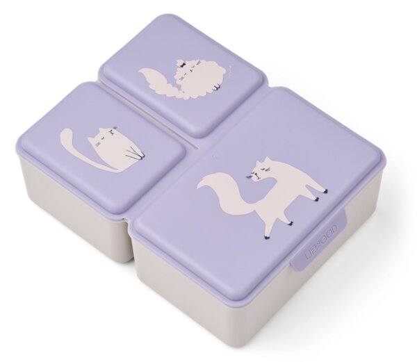 Svačinový box Driss Cat / Warm lilac 1,2 l