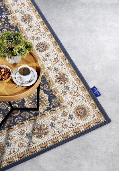 Villeroy & Boch Kusový koberec 106055 Blue, Cream – na von aj na doma - 160x235 cm
