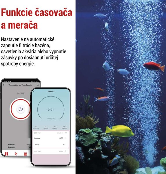 Emos GoSmart termostat do zásuvky s funkciou digitálneho časovača 2v1 s WiFi P56601FR - termostat