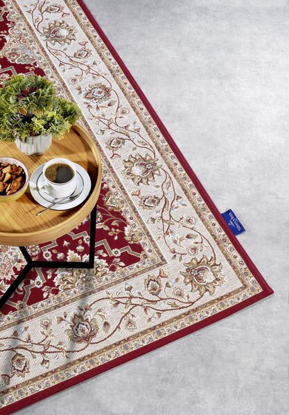 Villeroy & Boch , Kusový koberec 106057 Red, Cream – na von aj na doma, 160x235, červená, chodba / predsieň