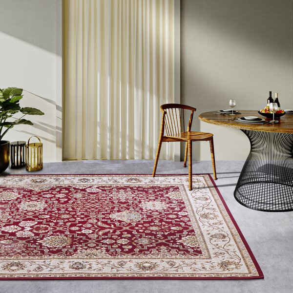 Villeroy & Boch , Kusový koberec 106057 Red, Cream – na von aj na doma, 160x235, červená, chodba / predsieň