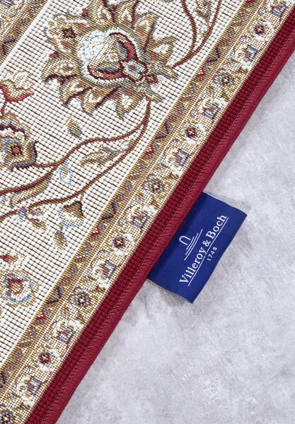 Villeroy & Boch , Kusový koberec 106057 Red, Cream – na von aj na doma, 160x235, červená, chodba / predsieň