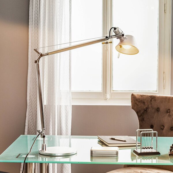 Artemide Tolomeo Tavolo - dizajnová stolová lampa, Hliník / sivá / zinok, Pracovňa / Kancelária, Hliník, Dizajn, Stolová lampa