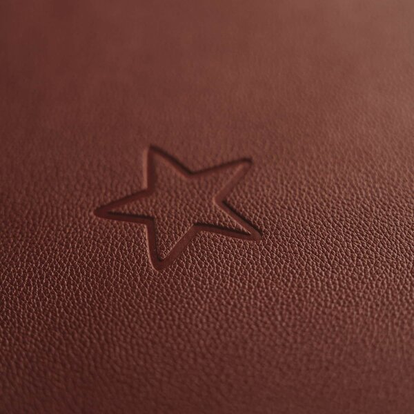 Oboustranné prostírání Star Red Ø 35 cm
