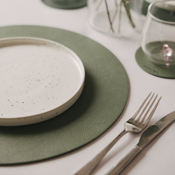 Oboustranné prostírání Star Green Ø 35 cm