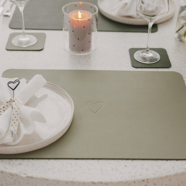 Oboustranné prostírání Oblong Green Heart