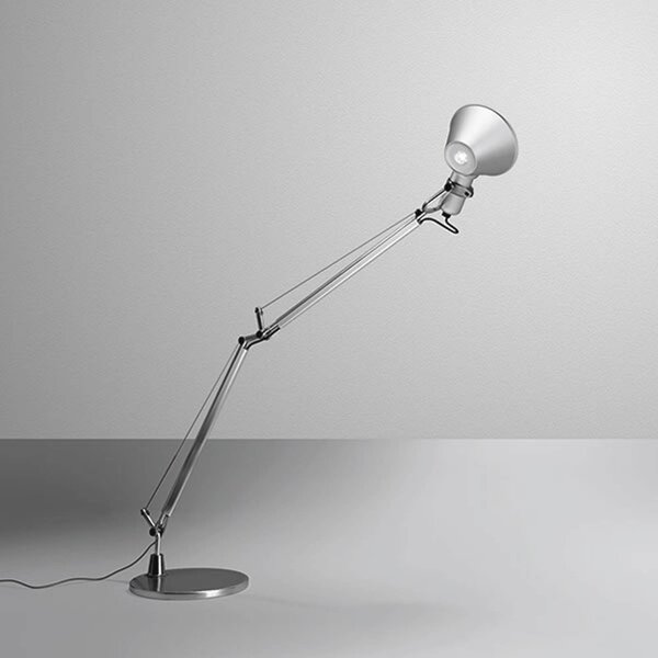 Stolná LED lampa Artemide Tolomeo Midi, 2 700 K, hliník