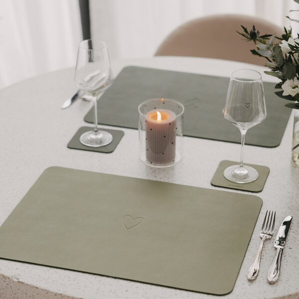 Oboustranné prostírání Oblong Green Heart
