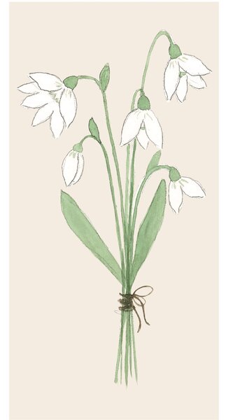 Papierové servítky Snowdrops – 16 ks