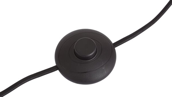 Retro stojaca lampa slivková s látkovým tienidlom 160 cm - Captain