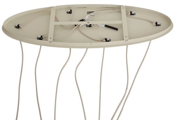 Japandi závesná lampa béžová 7-svetelná - Pluni Tuba
