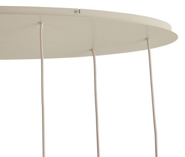 Japandi závesná lampa béžová 7-svetelná - Pluni Tuba