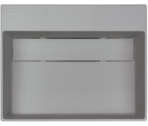 Deante Correo, granitové umývadlo na dosku 500x400x130 mm, šedá, DEA-CQR_SU5M