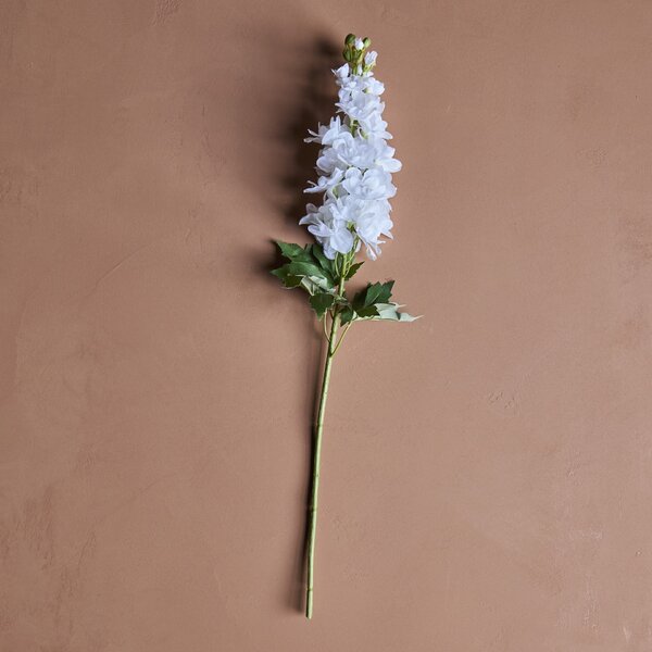 Umelý kvet Delphinium White 77 cm