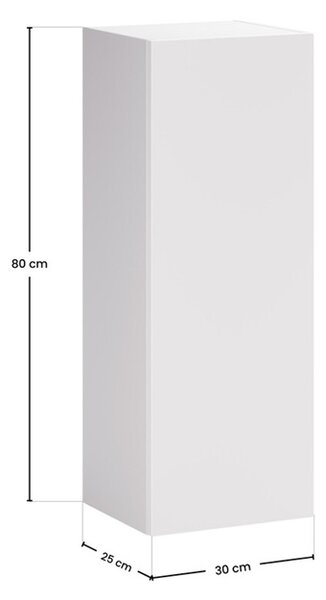 ASTER white 80-Z5, závesná skrinka do kúpelne