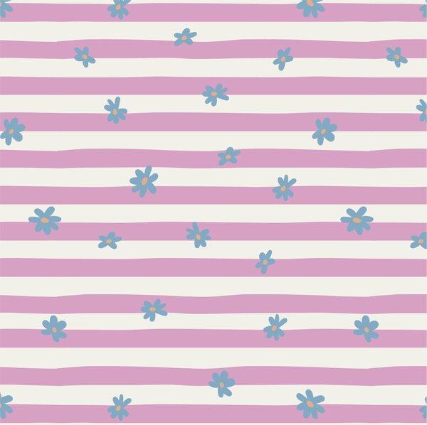 Papierové servítky Blue Flowers / Pink Stripes – 20 ks