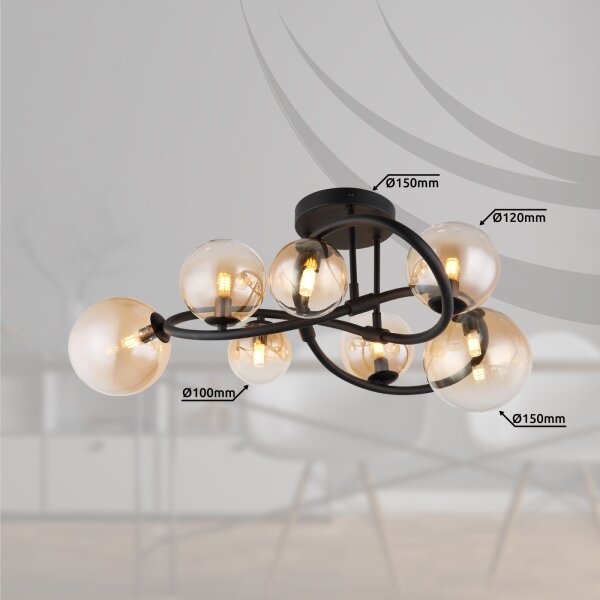 Globo 56141-7D - LED prisadený luster TUBERIUS 7xG9/3,5W/230V
