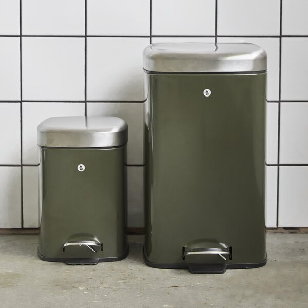 Kovový odpadkový kôš Sort Deep Green 6 l