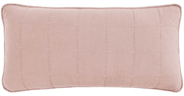 Prešívaný poťah na vankúš Dusty Pink 50 × 90 cm