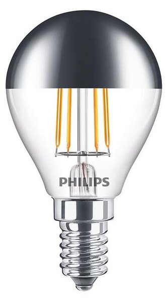 LED Žiarovka so zrkadlovým vrchlíkom DECO Philips P45 E14/4W/230V 2700K