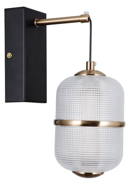 ITALUX WL-34375-1-BK - LED nástenné svietidlo ALANI LED/6W/230V 3000K čierna/zlatá