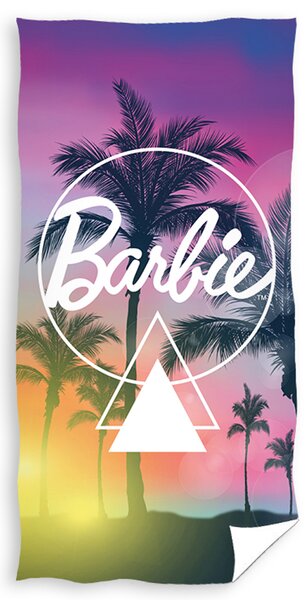 Carbotex Bavlnená froté osuška 70x140 cm - Barbie Miami Beach