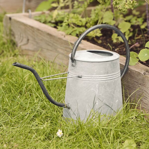 Kovová krhla na polievanie Grey / Black 2,3 l