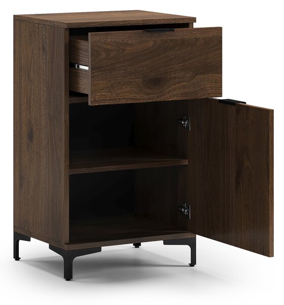 Komoda LANA 01 Elegantný orech - STOJACA KOMODA SO ZÁSUVKOU