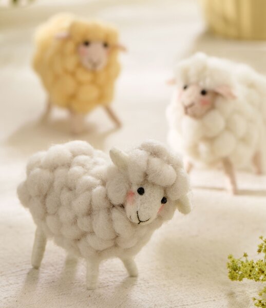 Veľkonočná dekorácia Sheep Žltá