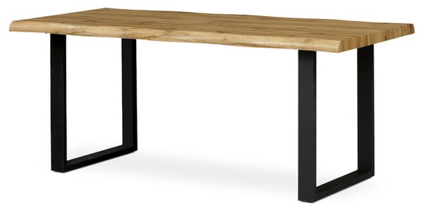 Jedálenský stôl ADDY dub divoký/čierna, šírka 180 cm