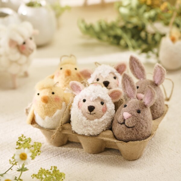 Závesná veľkonočná dekorácia Chicken / Bunny / Sheep Zajačik