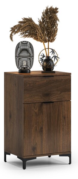 Komoda LANA 01 Elegantný orech - STOJACA KOMODA SO ZÁSUVKOU