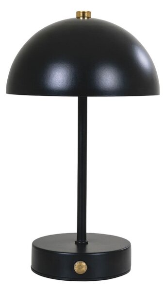 Lesklá čierna LED stolová lampa (výška 25 cm) Holt – House Nordic