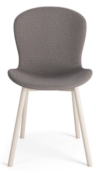 FIORA Svetlosivé Taupe (látka Basel 34) / béžový rám - MODERNÁ ČALÚNENÁ STOLIČKA DO OBÝVAČKY/ JEDÁLNE LOFT