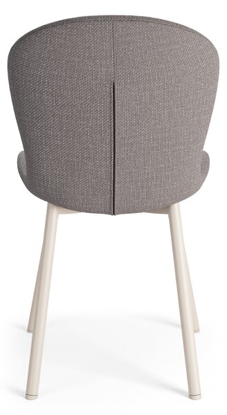 FIORA Svetlosivé Taupe (látka Basel 34) / béžový rám - MODERNÁ ČALÚNENÁ STOLIČKA DO OBÝVAČKY/ JEDÁLNE LOFT