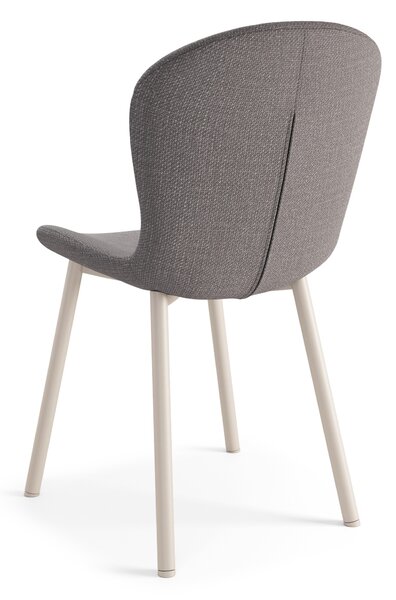 FIORA Svetlosivé Taupe (látka Basel 34) / béžový rám - MODERNÁ ČALÚNENÁ STOLIČKA DO OBÝVAČKY/ JEDÁLNE LOFT