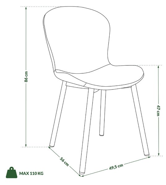 FIORA Svetlosivé Taupe (látka Basel 34) / béžový rám - MODERNÁ ČALÚNENÁ STOLIČKA DO OBÝVAČKY/ JEDÁLNE LOFT