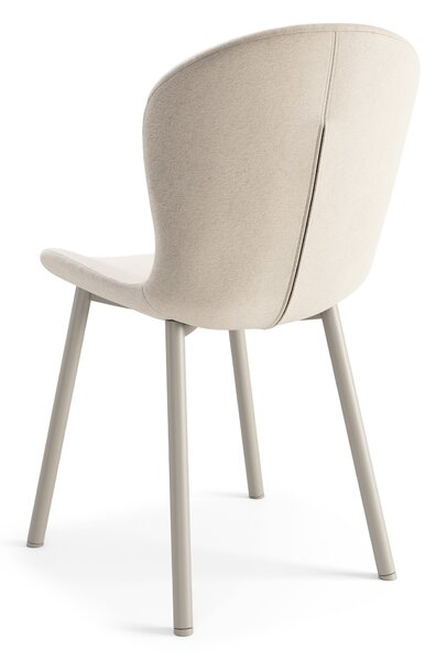 FIORA Béžové (látka Apia 453) / sivobéžový rám (kašmír) - MODERNÁ ČALÚNENÁ STOLIČKA DO OBÝVAČKY/ JEDÁLNE LOFT