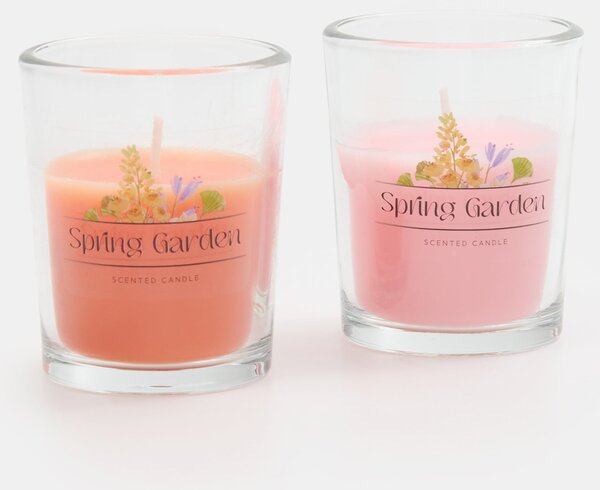 Sinsay - Vonné sviečky Spring Garden 2 pack - pastelová ružová