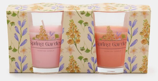 Sinsay - Vonné sviečky Spring Garden 2 pack - pastelová ružová