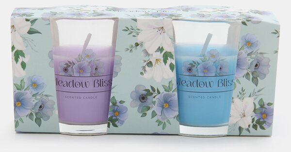 Sinsay - Vonné sviečky Meadow Bliss 2 pack - svetlomodrá