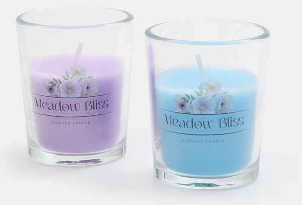 Sinsay - Vonné sviečky Meadow Bliss 2 pack - svetlomodrá