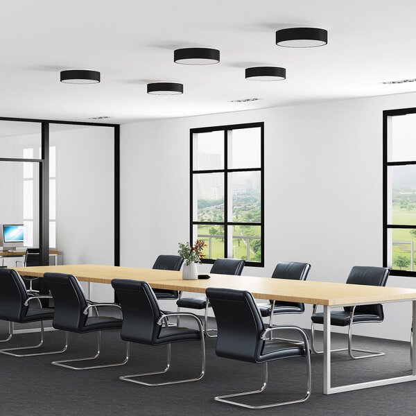 Stropné Lampa Arcchio, Vanida, stmievateľné, Čierna, Kuchyňa, Hliník, Moderný