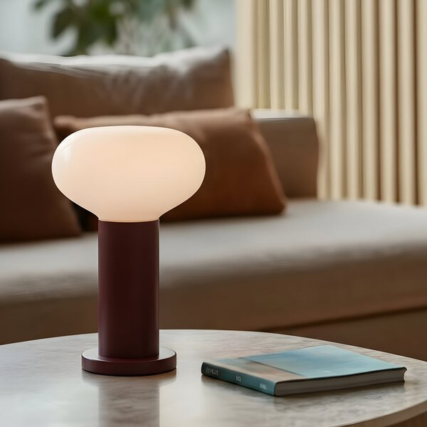 Stolové Lampa ALDEX, Flo, Červená, Obývacia izba, Kov, Škandinávsky