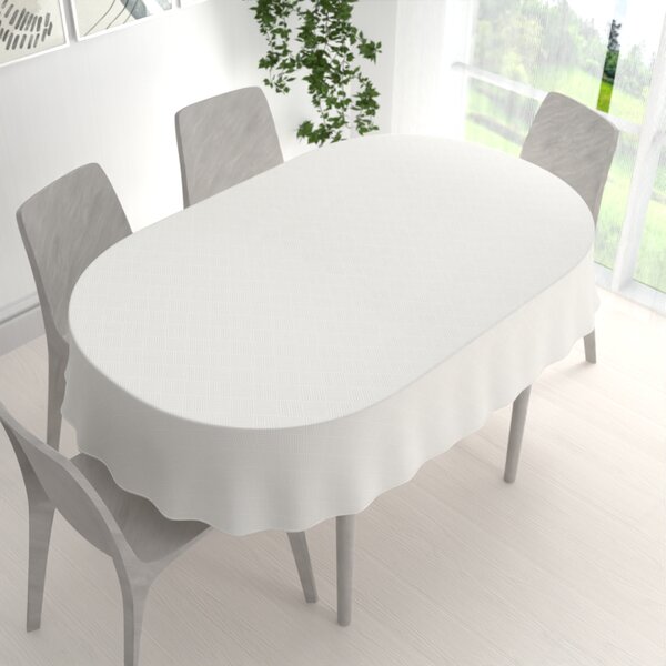 Biante Teflónový oválny obrus Milano TF-049 - smotanový 50x100 cm