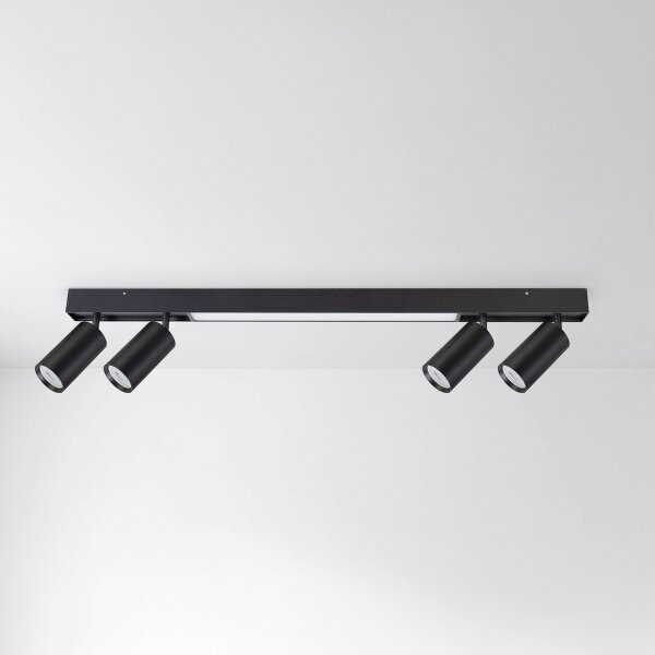 Brilagi - LED Bodové svietidlo SELE 4xGU10/30W/230V + LED/20W čierna
