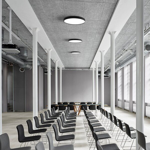 Stropné Lampa LOOM DESIGN, Lucia, stmievateľné, Čierna, Obývacia izba, Kov, Moderný