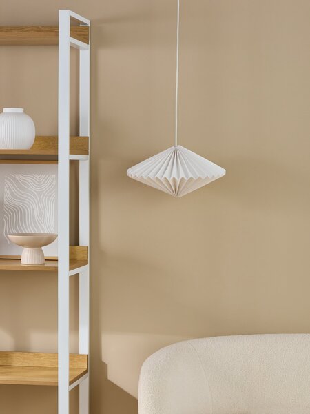 Sinsay - Papierová závesná lampa - biela